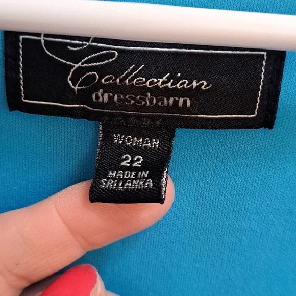 Dressbarn Collection Mutilcolor Ruffled Sleeveless Midi Dress. Size 22 - Picture 8 of 9